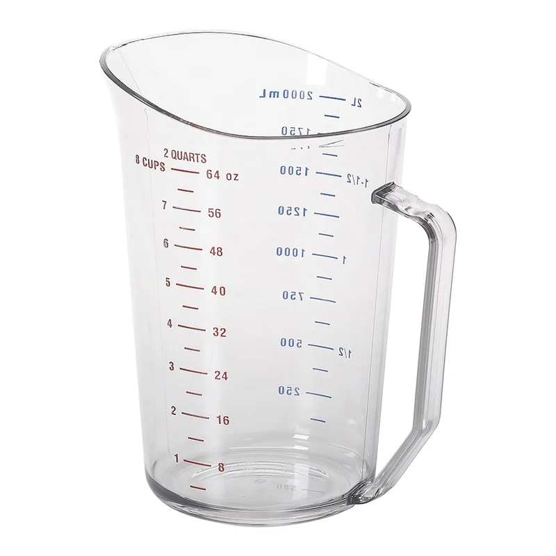 Measuring Cup Cambro Polycarbonate CAMWEAR CLR 2QT D/S MK-1238572