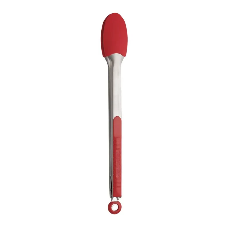 Locking Tongs Darling Foodservice Stainless Steel MESSER MEISTER SIL COATED RED 12" D/S MK-1238522