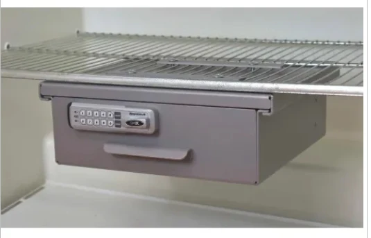 Alarm / Key / Lock / Lock Box Omnimed Refrigerator Storage Lock Box ALUM W/ELOCK MED MK-1243393