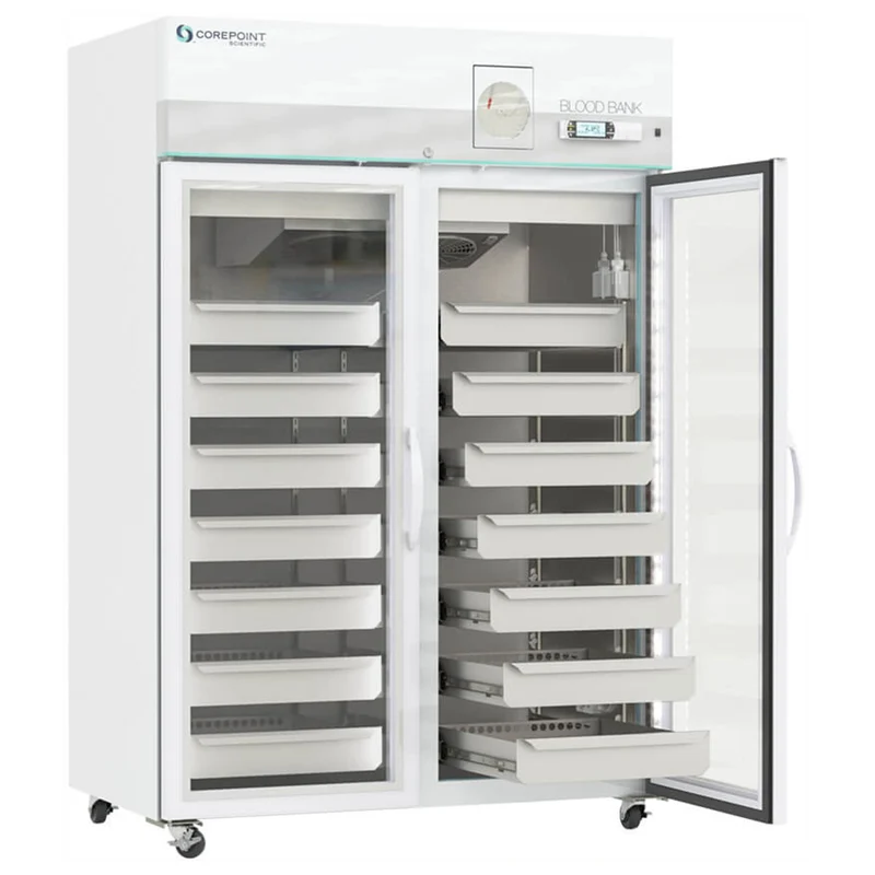 Upright Refrigerator Corepoint™ Scientific Blood Bank 49 cu.ft. 2 Swing Glass Doors Cycle Defrost BLD BANK GLASS DBL DR RECORDER MK-1203273