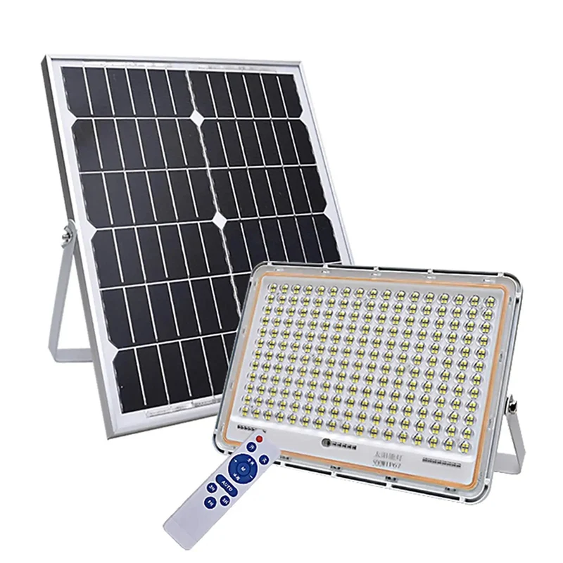 Badass Solar Flood Lights With Remote Control Pumpin Out Killer Brightness For Outdoor Yard Driveway Patios And Perimeter Security Coverage 300W 400W LED