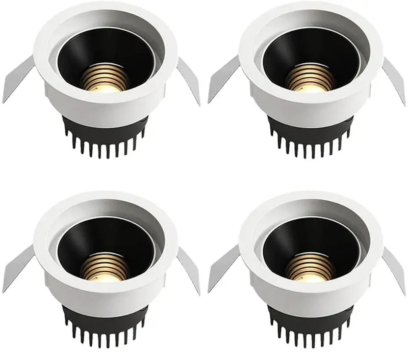 Total Glow Up 4 Pack 3.5 Inch LED Retrofit Can Lights Featuring Sleek Low Profile Trim And Heavy Duty Aluminum Housing For Quick Ceiling Swap Badass Brightness For Living Rooms Kitchens And Closets