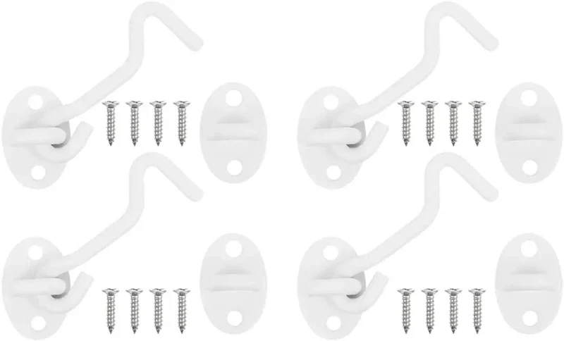 Heavy Duty Stainless Steel Gate Hook And Eye Bolt Latch For Doors Windows Sliding Barn Cabinets Featuring Straight Up Badass Outdoor Security Lock Designed For Shed Fence And Cabin Hardware