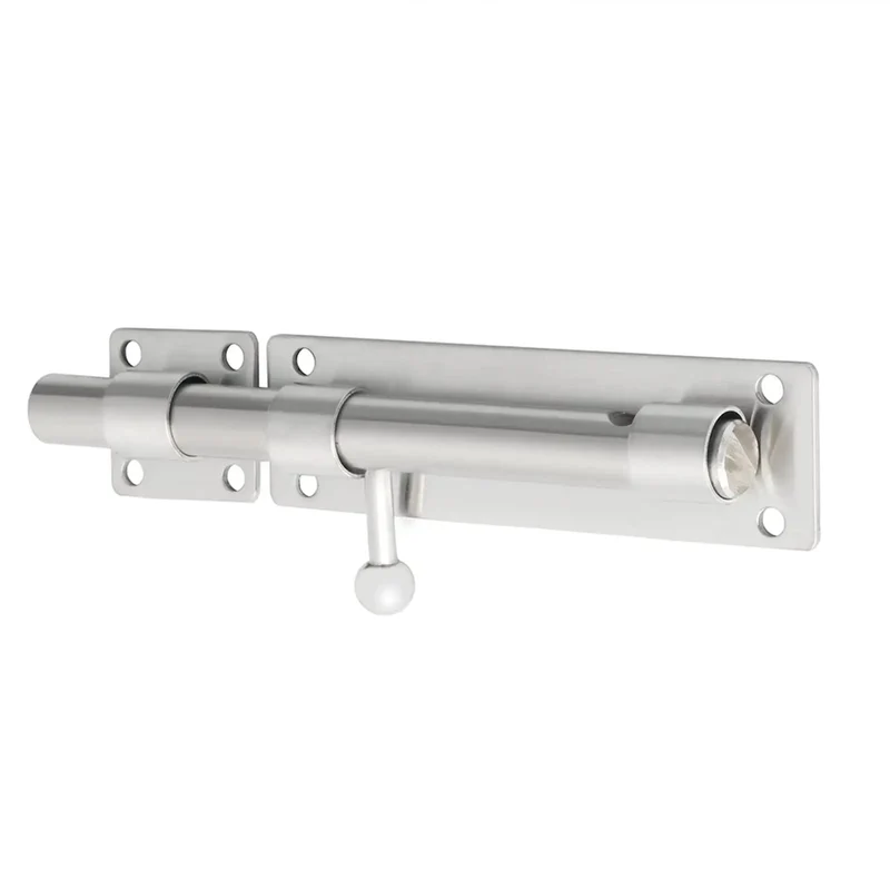 Premium Heavy Duty Stainless Steel Gate Latch Lock With Spring Bolt And Brushed Nickel Finish For Wooden Garden Fences Rock Solid Security And No Fuss Installation