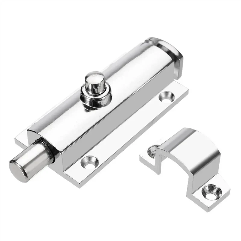 Heavy Duty Sliding Door Lock Bolt Featuring Smooth Gliding Gate Latch Crafted Thick And Tough From Zinc Alloy Security Hardware For Rugged Entryway Doors Top Shelf Quality Guaranteed
