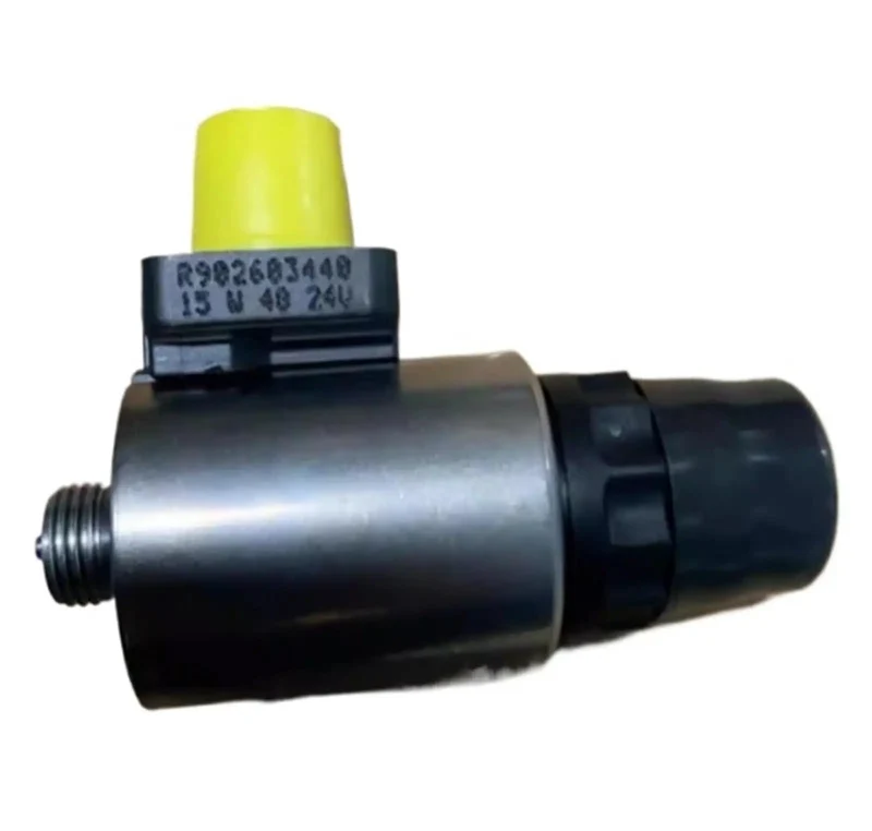 Hardcore Quality 24 Volt Three Pin Solenoid Coil Assembly For Electric Hydraulic Oil Pump Proportional Valve Retrofit R902603440 No Sweat Swap Straight Up Reliable Industrial Grade