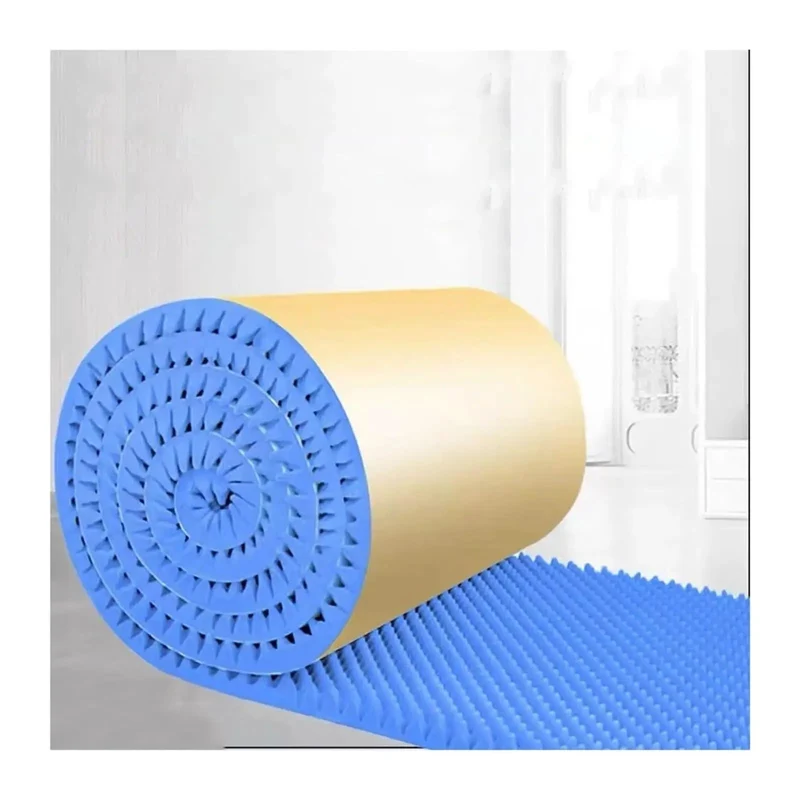 Badass 7Cm Thick Acoustic Foam Panels Self Adhesive Egg Crate Sound Deadening Tiles For Recording Rigs And Home Cinema Rooms Easy To Slice Blue Noise Reducing Wall Padding For Laid Back Studio Vibes