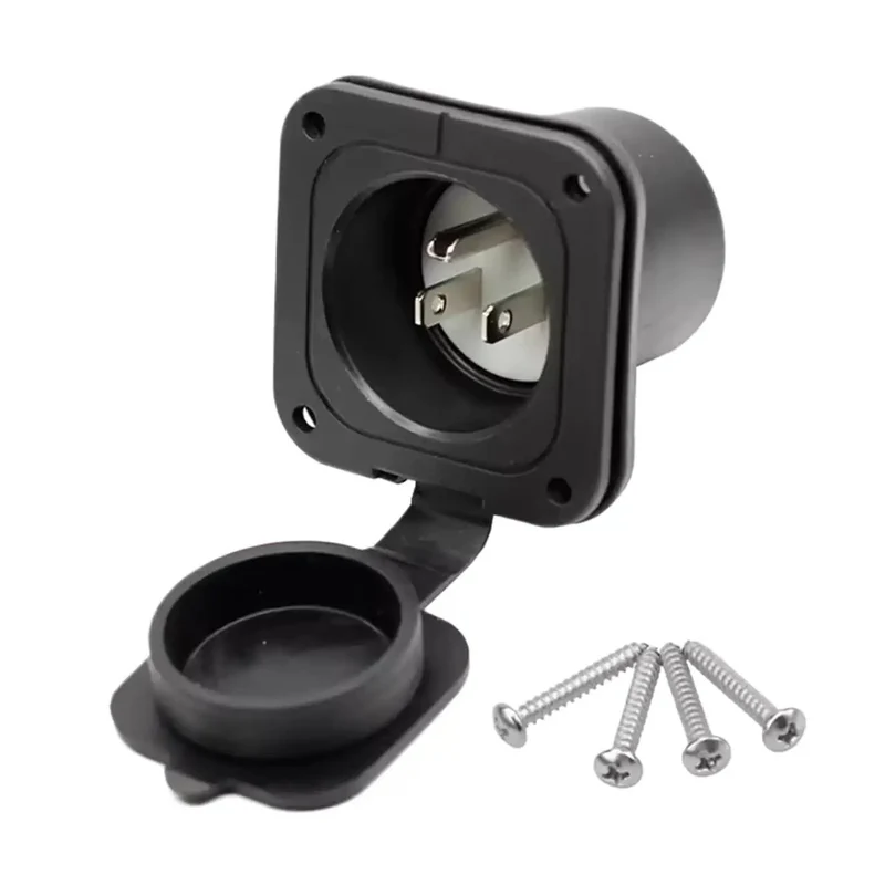 Heavy Duty 15A 125V Nema 5-15R Rv Socket Waterproof Outdoor Electrical Outlet For Campers Boats Trailers And Generators Tough As Nails All Weather Ready American Standard