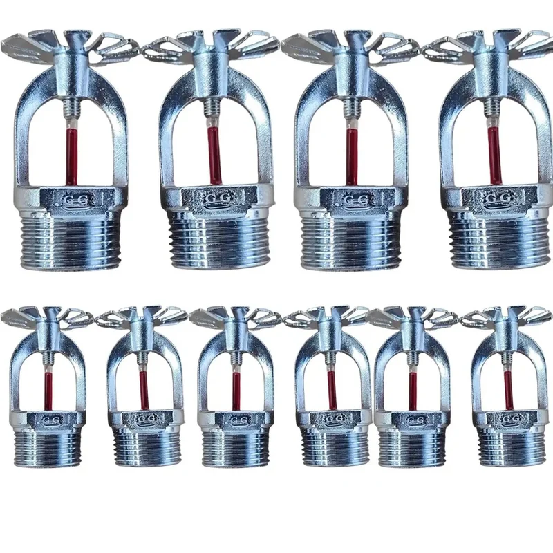 Rock-Solid Pendent Fire Sprinkler Head With Quick Response 155 Degrees Activation And Chrome Finish Designed To Save Your Hide In A Pinch With Glass Bulb And 1/2-Inch Fit Plus 10-Pack