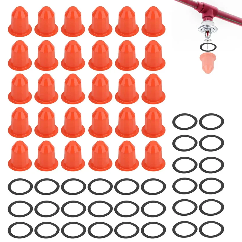 Kickass Magnetic Fire Sprinkler Covers 30 Pack Orange Ceiling Head Guard Paint Shield Sweet Coverage For Trade Pros And Renovation Teams Top Shelf Safety Gear Heavy Duty Build