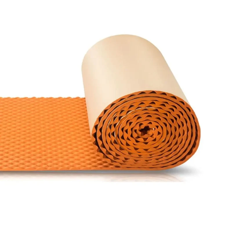 High Density Egg Crate Acoustic Foam Rolls That Stick Right On Walls To Smash Echo And Make Your Home Studio Or Podcast Setup Sound Hella Pro With Peel And Press Backing For Fast Orange Install
