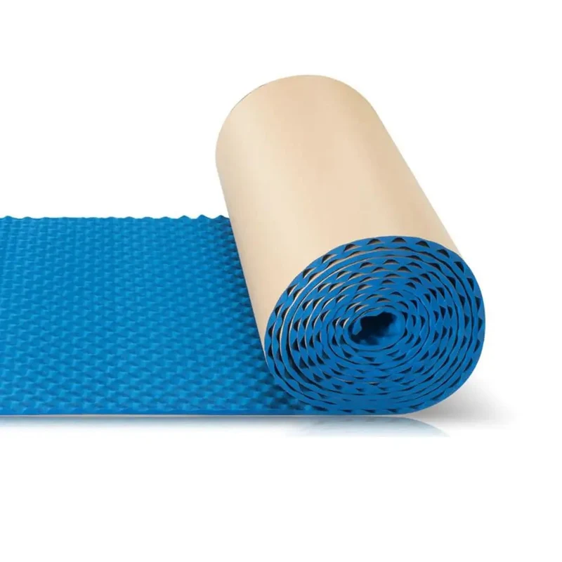 Killer Blue Egg Crate Acoustic Foam Panels Self Adhesive High Density Soundproofing Roll To Kill Echo And Improve Audio Clarity For Podcast Recording And Gaming Banish Harsh Room Tone With Peel Stick Wall And Ceiling 3.2 X 32.8 Feet