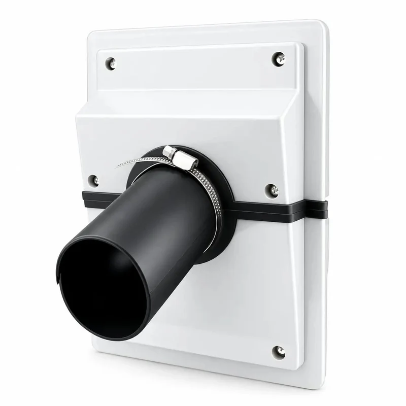 Knockout HVAC Wall Penetration Cover Kit That Slays Ugly AC Line Sets With Slick Split System Wall Sleeve Insulation Protector For Seamless Indoor Outdoor Air Conditioner Pipe Wrap And Ugly Foam Concealment In White
