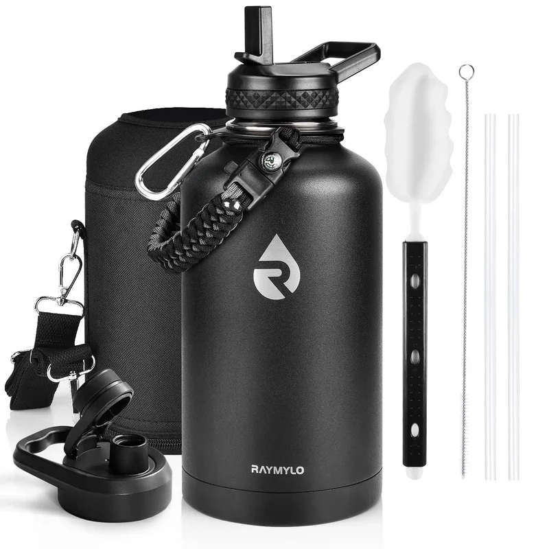 Legit 64 Oz Insulated Water Bottle Triple Wall Vacuum Stainless Steel Keeps Drinks Icy Cold For 48 Hours And Warm For 24 Hours Heavy Duty Half Gallon Flask Made For Gym Grinds And Trail Runs Or Hiking Guarantees Top Tier Hydration