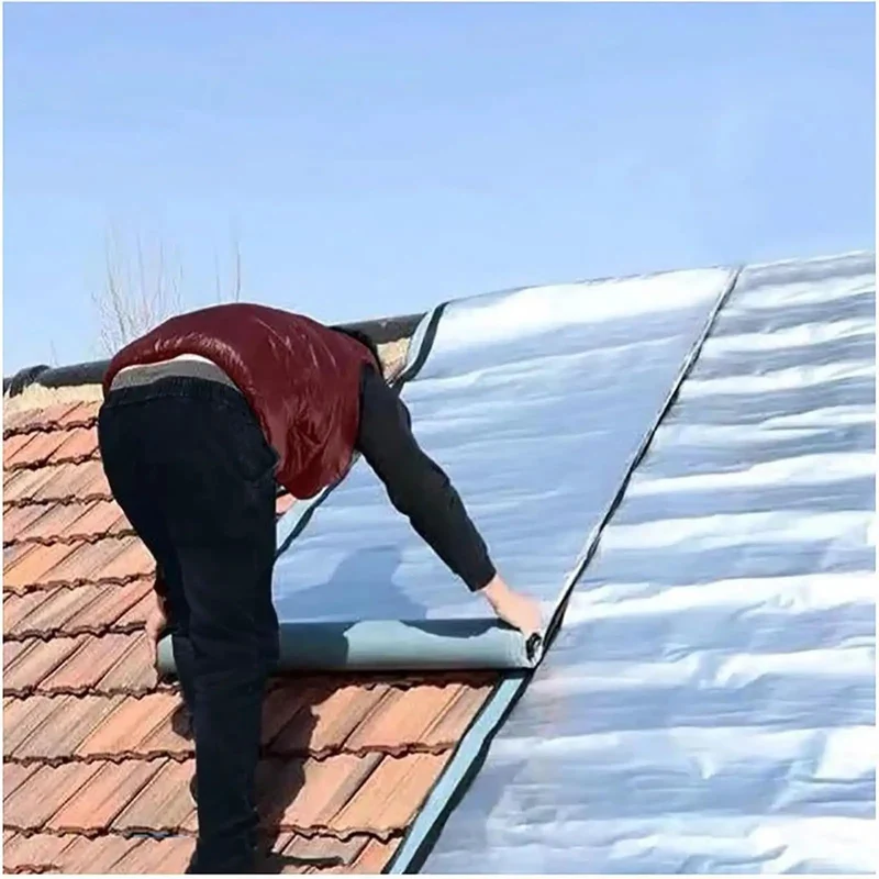 Heavy Duty Peel and Stick Roof Repair Tape Waterproof Aluminum Foil Underlayment Roll for Asphalt Shingles and Leak Sealing Durable High Tensile Strength Non Shrinkage Aging Resistance
