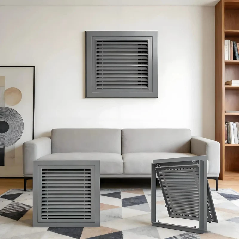 Premium Build Slick Magnetic Return Air Grille Featuring Louvered Drywall Access Panel And No Fuss Quick Hook Up Hinge Design For Attic Or Crawl Space Vent Cover Maintenance