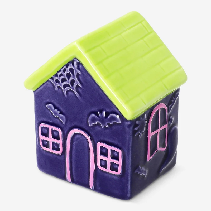 Decorative ceramic Halloween house - 10 cm