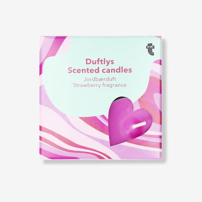 Gift set of scented candles - Strawberry fragrance