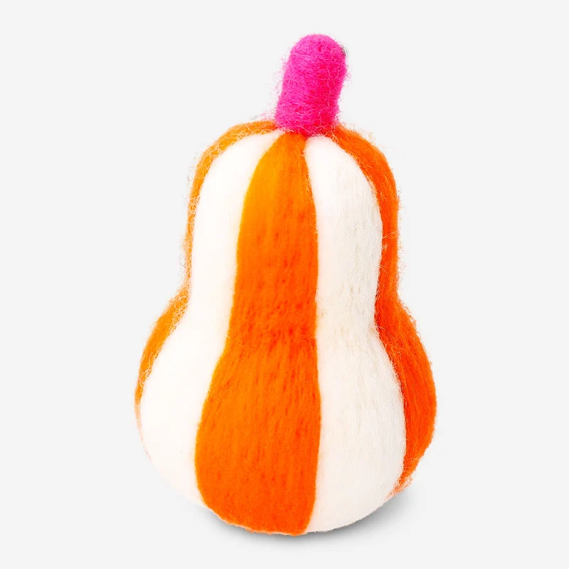 Decorative textile pumpkin - 12 cm