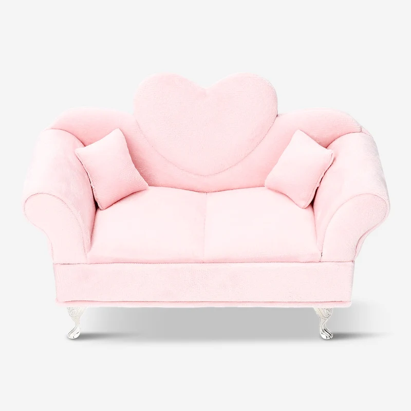 Velvet heart sofa jewellery storage