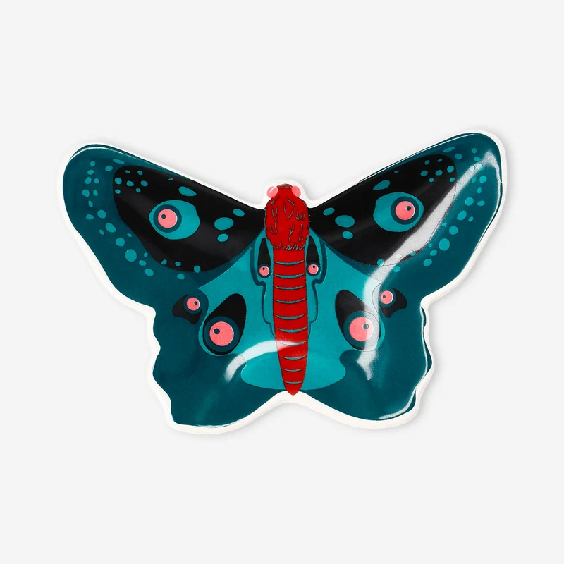 Ceramic butterfly trinket tray