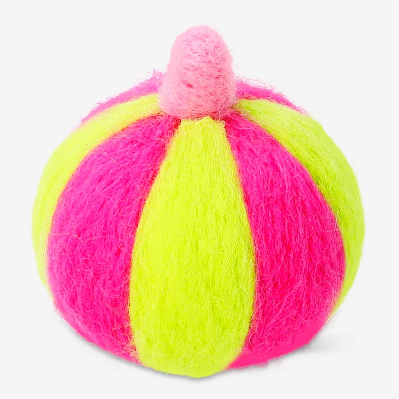 Decorative textile pumpkin - 6 cm