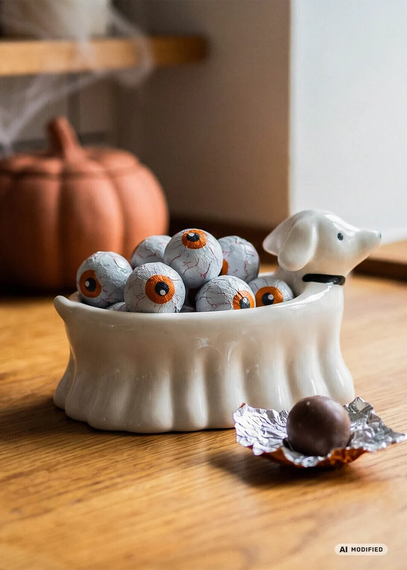Ghost dog bowl - 16 cm