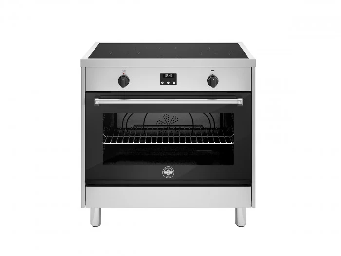 Ⓜ️🔵🔵🔵 LA GERMANIA AMN964IEXE - Cucina, Piano Induzione, Acciaio Inox, Serie Americana, 4 Zone a induzione, Forno Elettrico Singolo, 90x60 cm