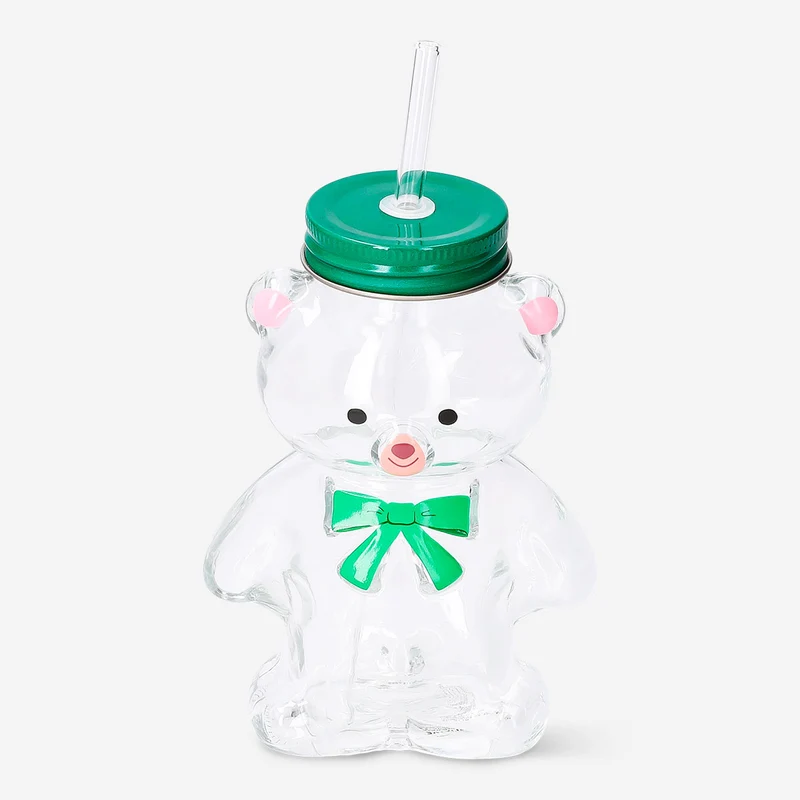 Bear cup with lid and straw - 500 ml
