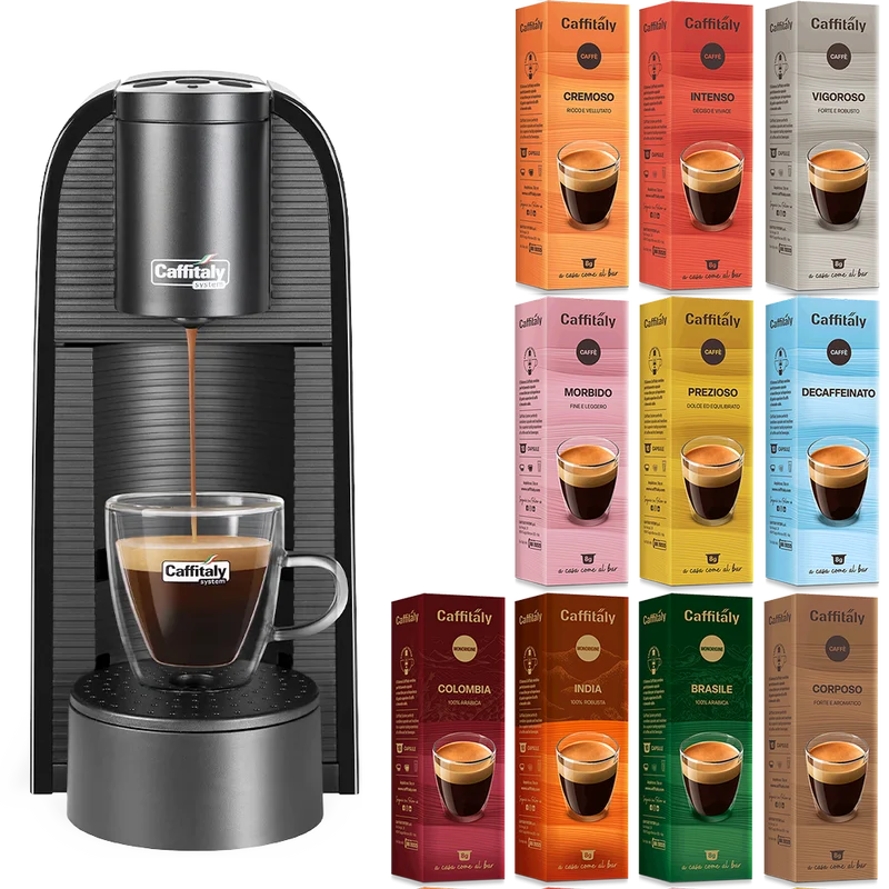Volta con 200 capsule di caffè