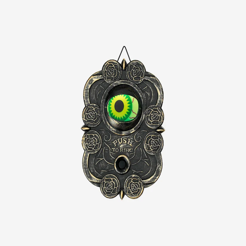 Gothic doorbell with light, sound and movement