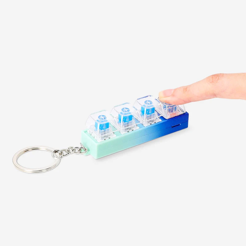 Keyring - Clicking toy with light