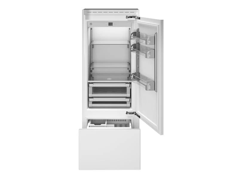Ⓜ️🔵🔵🔵 BERTAZZONI REF755BBRPTT/24 - Frigorifero Combinato, Incasso, 75 cm, Panel Ready, Serie Modern, FlexMode, Nuova Classe E