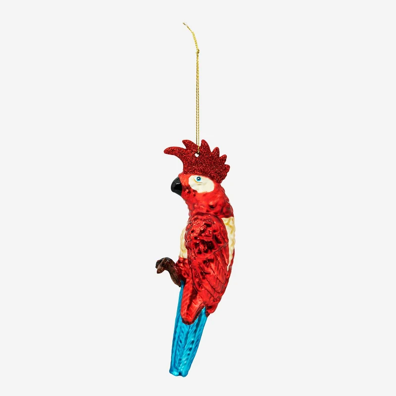 Christmas bauble. Parrot