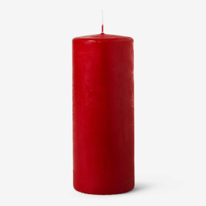 Red Pillar Candle - 17 cm