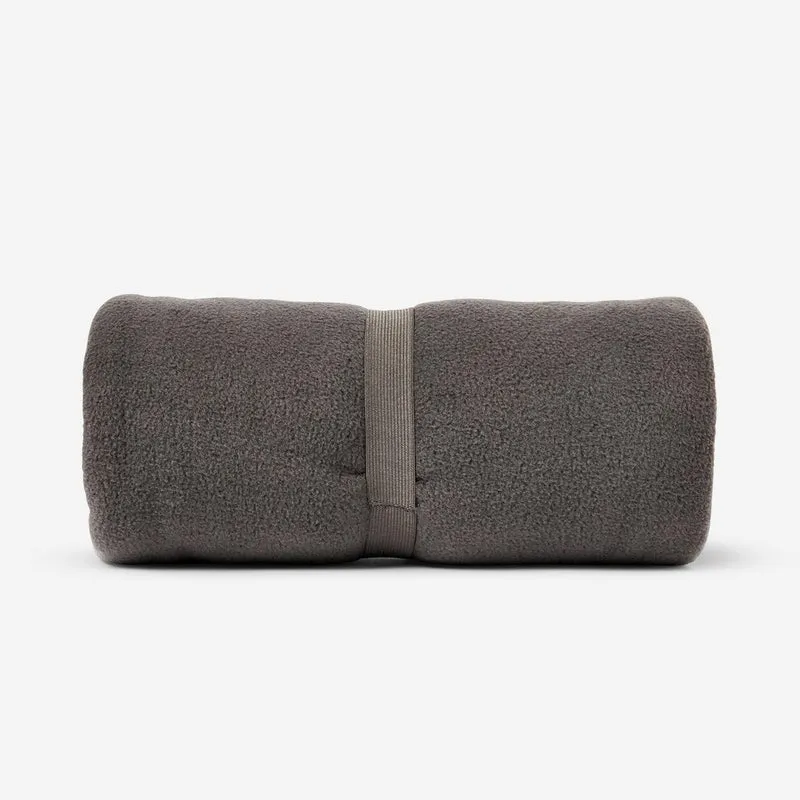 Grey fleece blanket - 130x180 cm