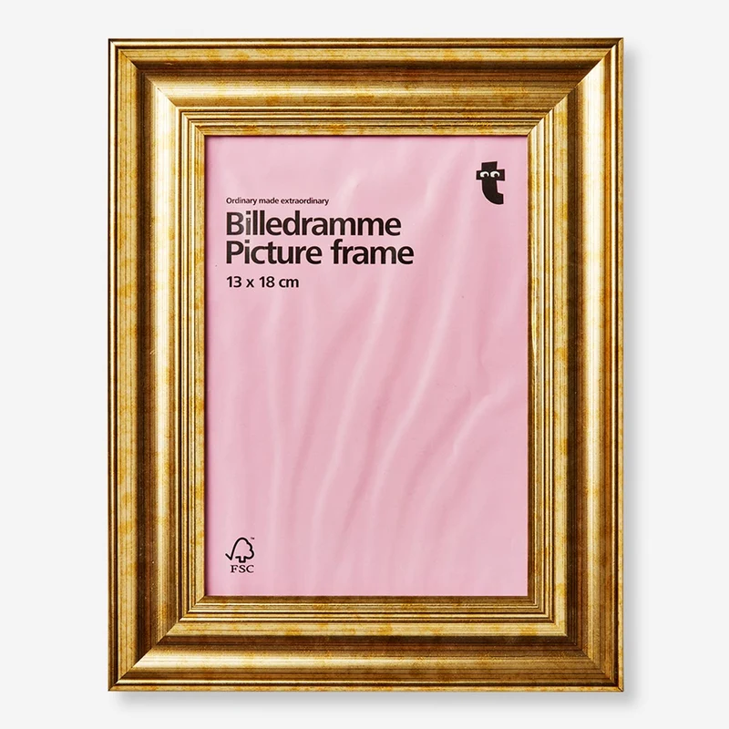 Gold Picture Frame - 13x18 cm