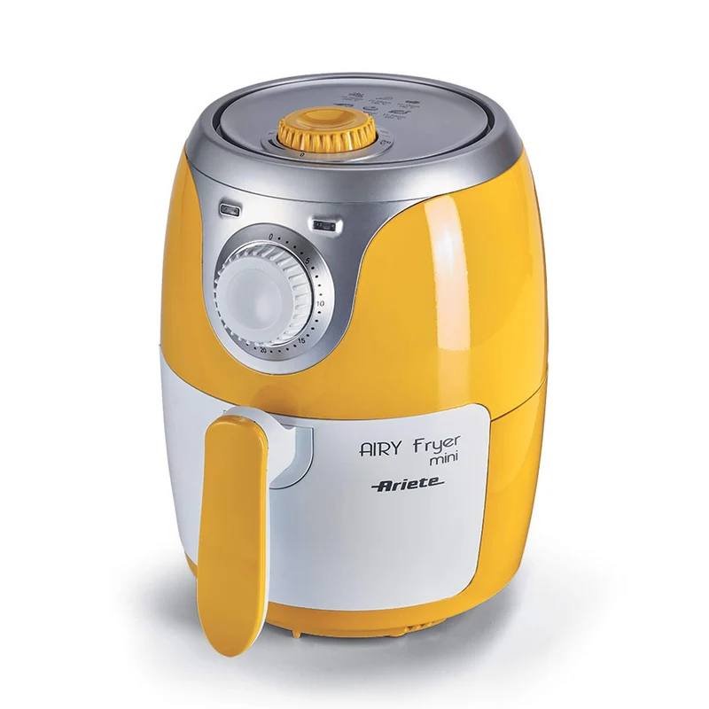 Ariete 4615 Airy Fryer Mini, 1000 W, 2 Litri, Giallo