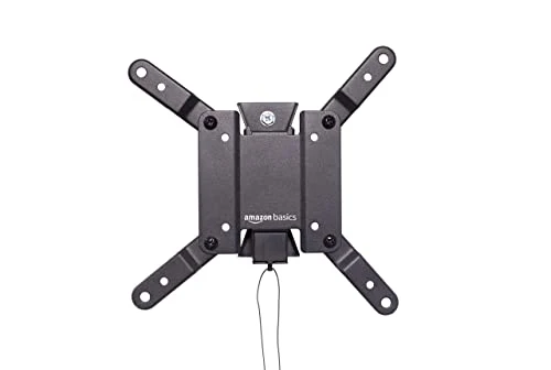 Amazon Basics, Supporto a parete per TV inclinabile, si adatta a da 12 pollici a 40 pollici e VESA 200 x 200, Nero, da 30.4 cm a 109 cm