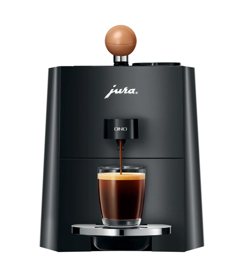 Ⓜ️🔵🔵🔵 JURA ONO Coffee Black - [📦🚨Spedizione immediata!🚚💨] Macchina da caffè espresso, una tazza, funziona con caffè macinato, FACILE DA USARE E DA PULIRE