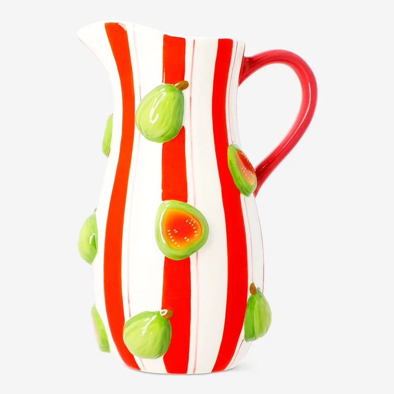 Ceramic jug with embossed guavas - 1.2 L
