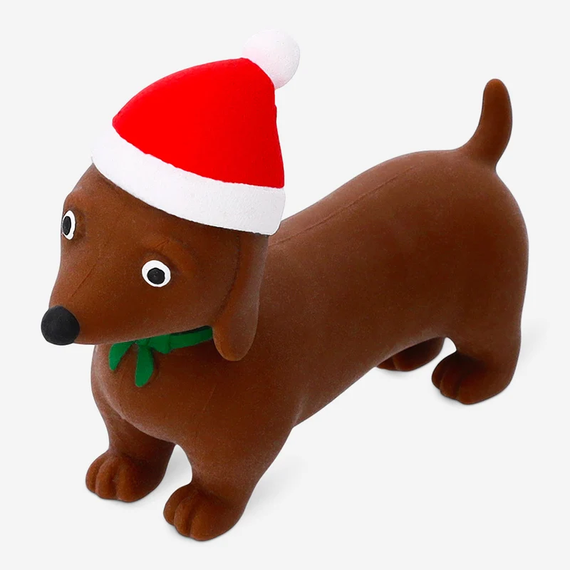 Press me toy - Christmas sausage dog