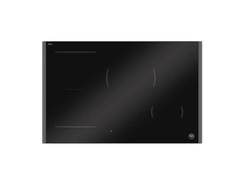 Ⓜ️🔵🔵🔵 BERTAZZONI P784I1M30CP - Piano Cottura a Induzione, 78 cm, Nero/ Carbonio, 4 Zone, Serie Modern, Display LED, Funzione Multi-zone