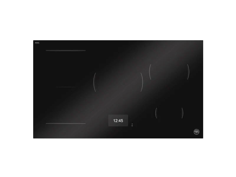 Ⓜ️🔵🔵🔵 BERTAZZONI P905I1M37NT - Piano Cottura a Induzione, 90 cm, Nero, 5 Zone, Serie Modern, Display TFT, Funzione Pot Moving