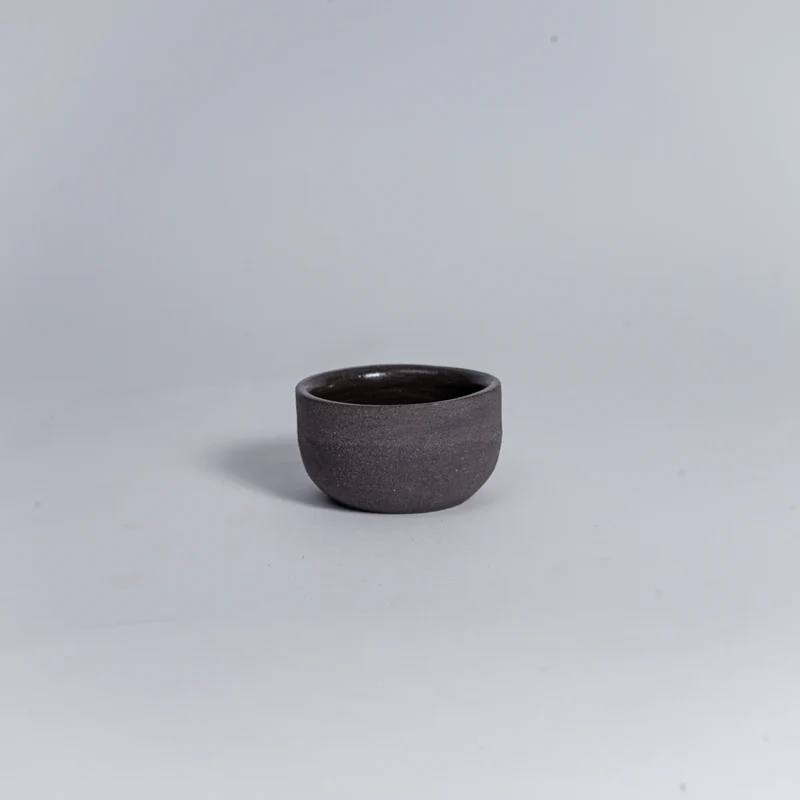 KUMO Espresso Tasse Grau/Schwarz – Mura Mura Handgemacht