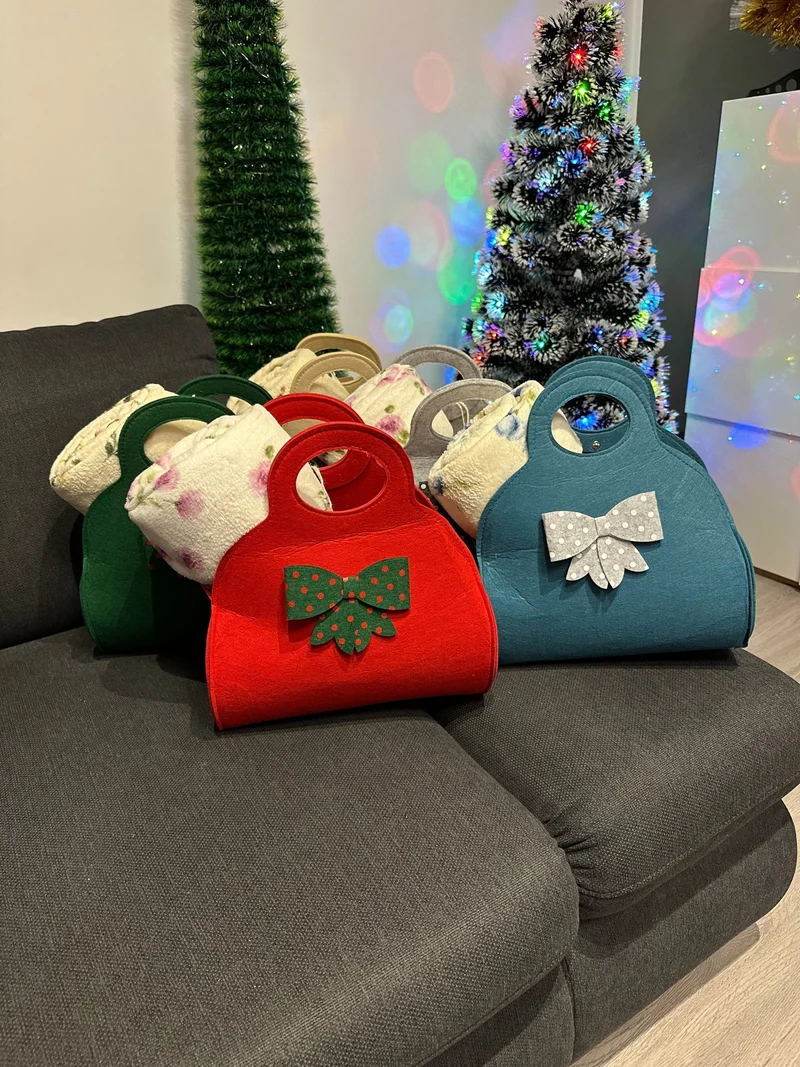 Borsa in panno con coperta plaid 200x220 cm – Idea regalo