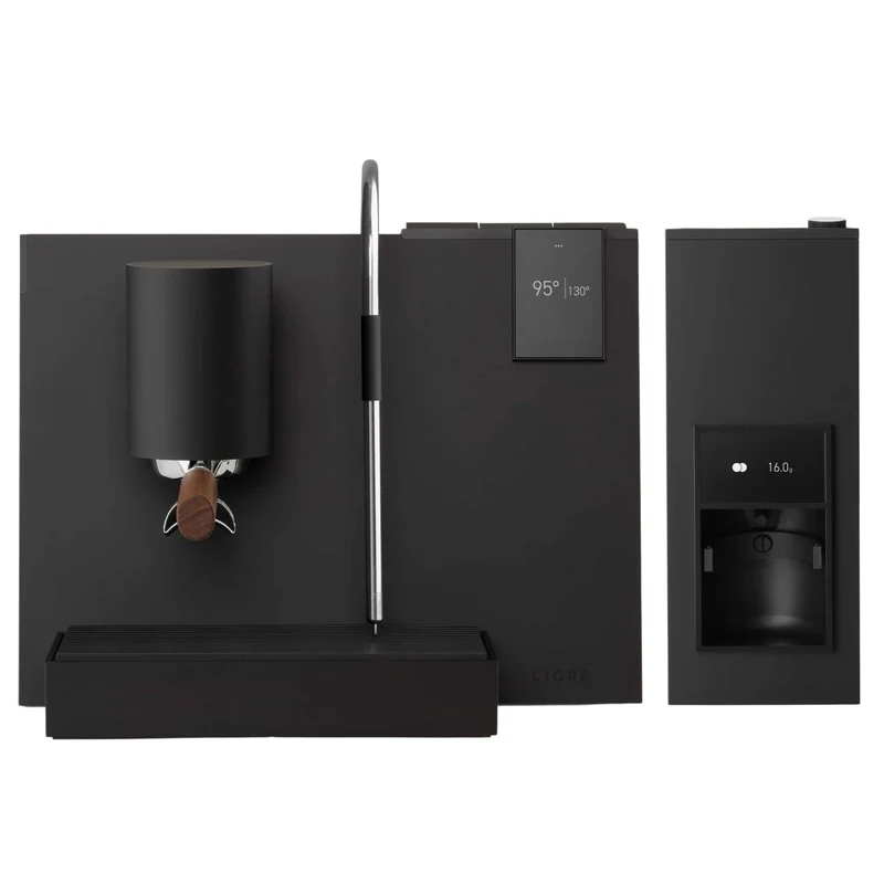 Ligre Youn Black Mat & Siji Kaffeemühle im Set Aussteller