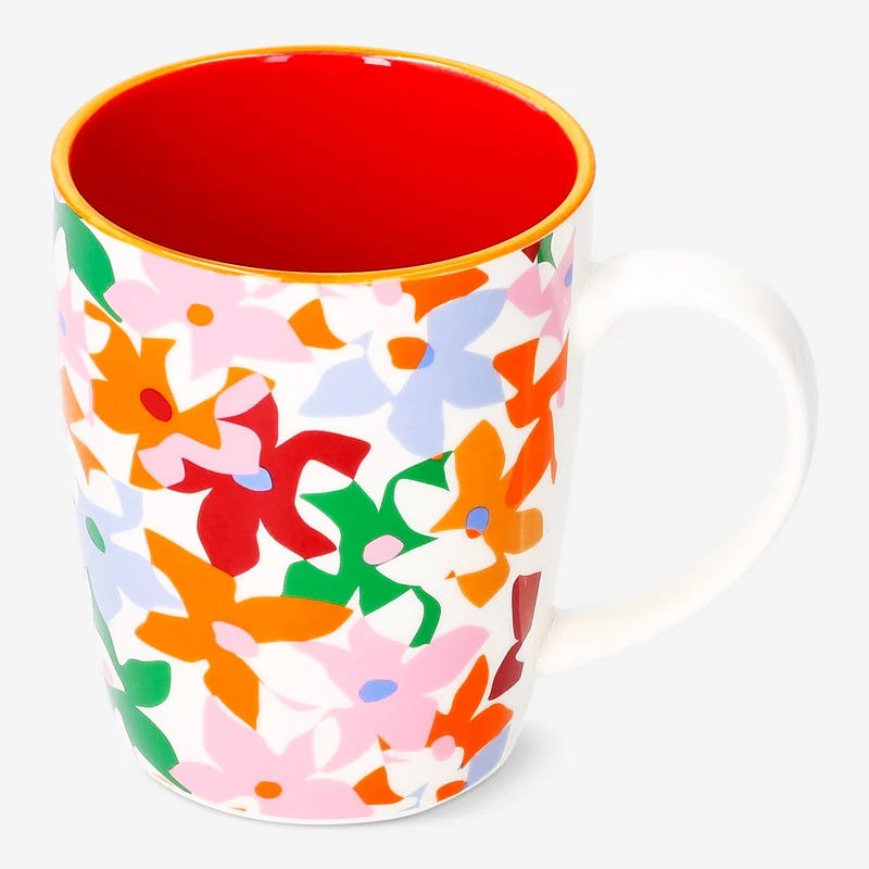 Floral mug - 340 ml