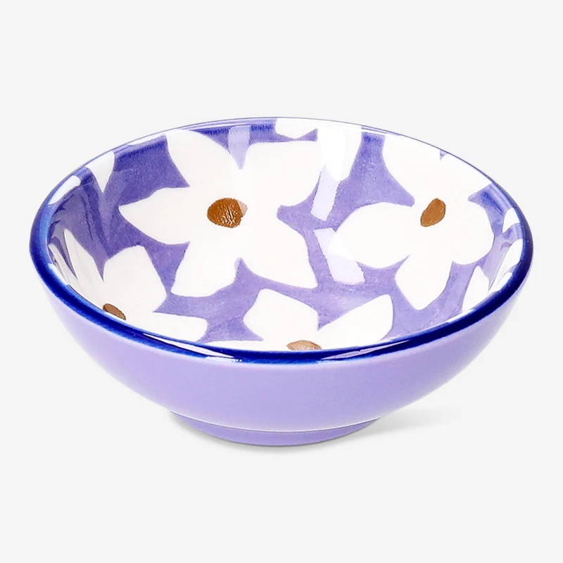 Ceramic bowl with floral design - 8 cm
