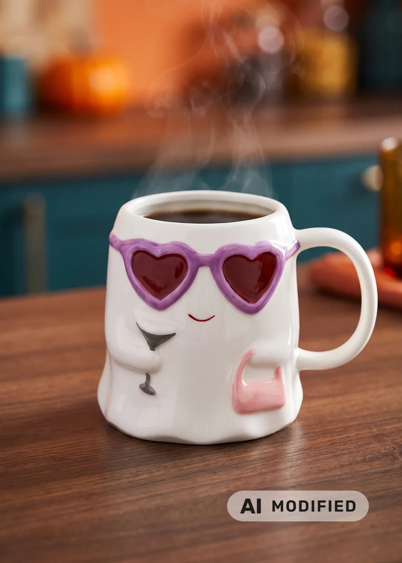 Ghost mug with sunglasses - 400 ml